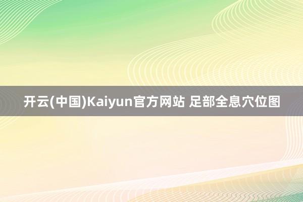 开云(中国)Kaiyun官方网站 足部全息穴位图