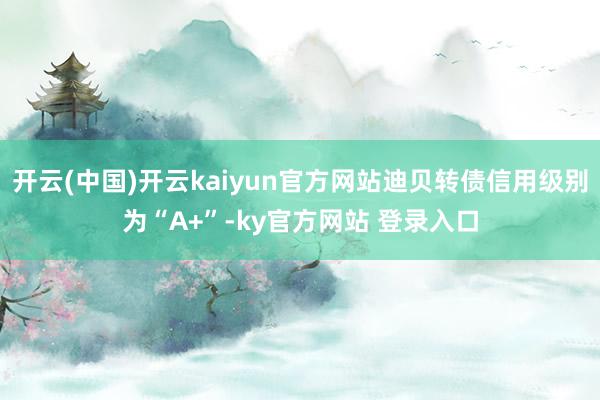 开云(中国)开云kaiyun官方网站迪贝转债信用级别为“A+”-ky官方网站 登录入口